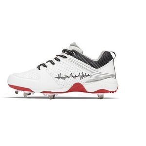 Women's Athletic Shoes - White and Red